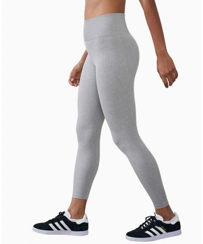 Women's Seamless Booty Sculpt 7/8 Marle Tight Gray Marle $28.80 Pants