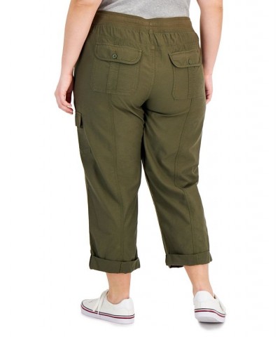 Plus Size Alton Cargo Pants Thyme $23.54 Pants