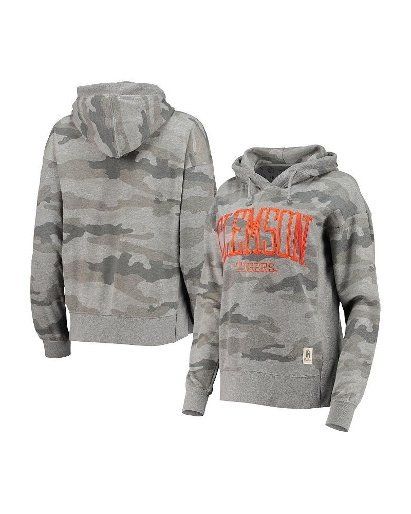 Women's Camo Clemson Tigers Lorenzo Pullover Hoodie Camo $33.60 Sweatshirts