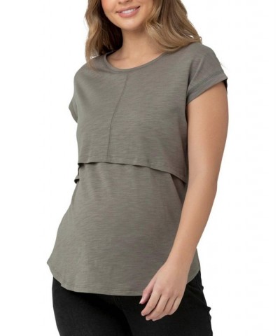 Richie Nursing Lift Up Tee Moss $35.28 Tops