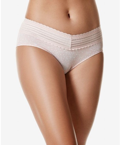 Warners No Pinching No Problems Dig-Free Comfort Waist with Lace Microfiber Hipster 5609J Purple $9.74 Panty