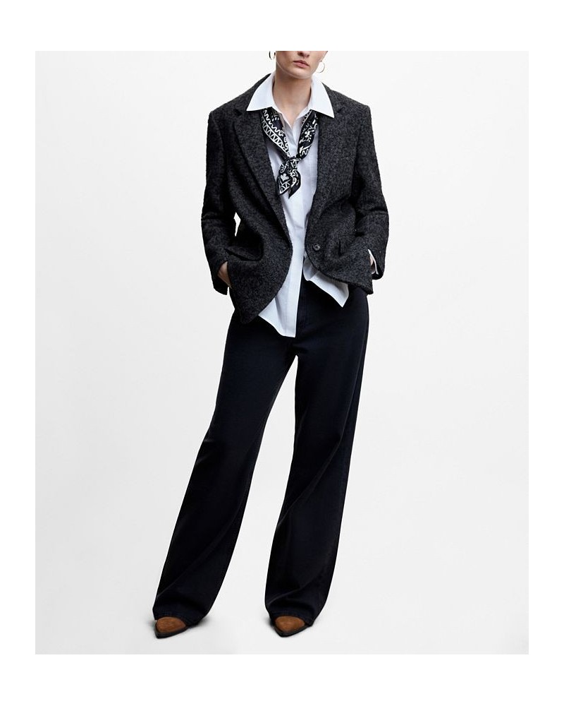 Women's Structured Blazer Button Gray $64.50 Jackets