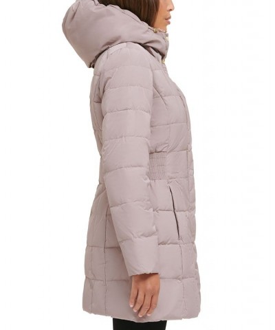 Women's Hooded Down Puffer Coat Tan/Beige $54.40 Coats