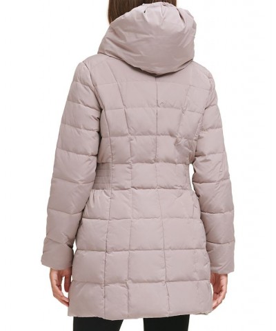 Women's Hooded Down Puffer Coat Tan/Beige $54.40 Coats