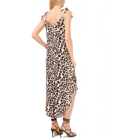 Women's Animal-Print Sleeveless Cropped Jumpsuit New Ivory $31.60 Pants