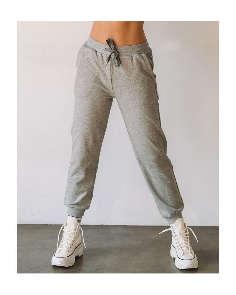 Rebody Lifestyle French Terry Sweatpants for Women Gray $40.95 Pants