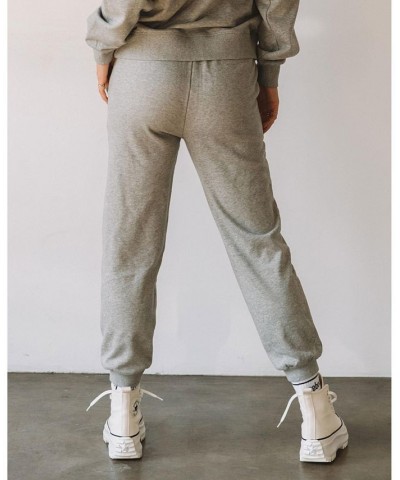 Rebody Lifestyle French Terry Sweatpants for Women Gray $40.95 Pants