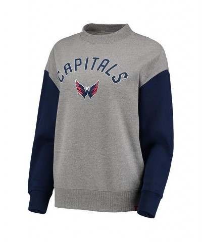 Women's Heathered Gray Washington Capitals Ivy Crew Neck Pullover Sweatshirt Heathered Gray $48.00 Sweatshirts