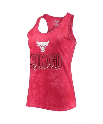 Women's Red Chicago Bulls Billboard Racerback Tank Top and Shorts Sleep Set Red $27.99 Pajama