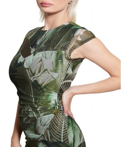 Women's Eco Aida Mesh Short Sleeve Dress Multi $49.56 Dresses