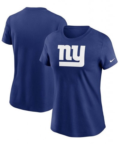 Women's Royal New York Giants Logo Essential T-shirt Royal $24.74 Tops