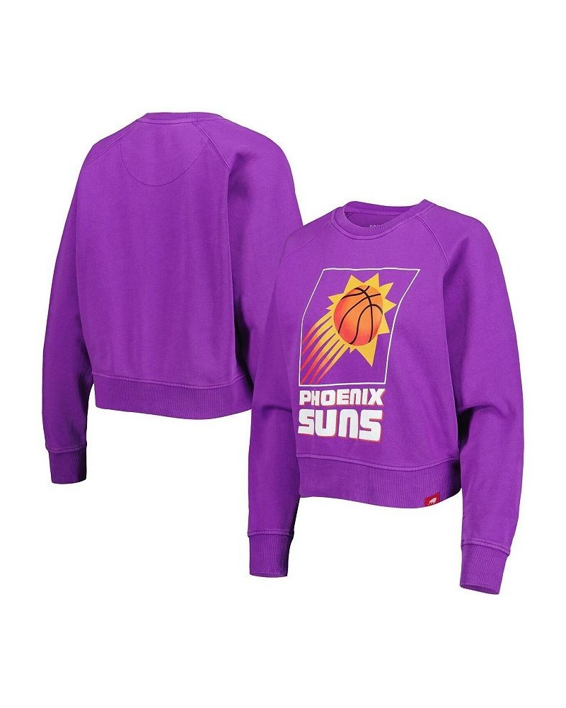 Women's Purple Phoenix Suns Hardwood Classics Ashlyn Raglan Pullover Sweatshirt Purple $42.39 Sweatshirts