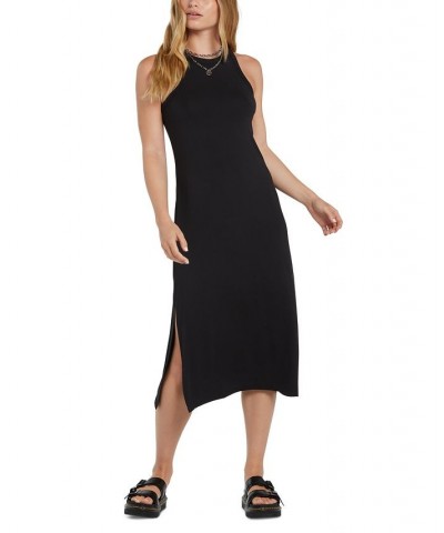 Juniors' Stonelight Racerback Midi Dress Black $31.90 Dresses