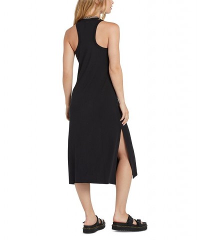 Juniors' Stonelight Racerback Midi Dress Black $31.90 Dresses