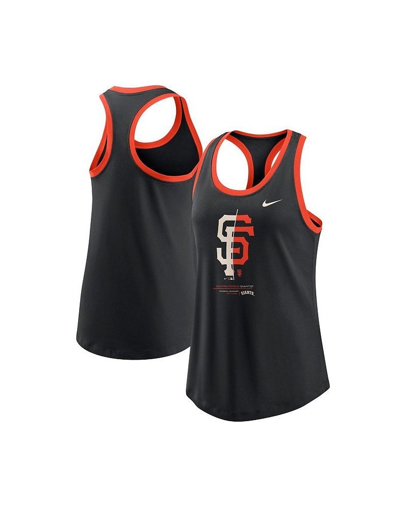 Women's Black San Francisco Giants Tech Tank Top Black $26.99 Tops