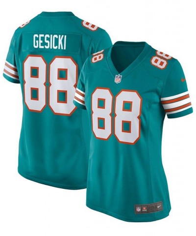 Women's Mike Gesicki Aqua Miami Dolphins Alternate Game Jersey Aqua $65.80 Jersey