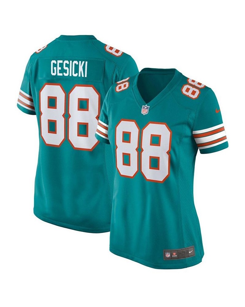 Women's Mike Gesicki Aqua Miami Dolphins Alternate Game Jersey Aqua $65.80 Jersey