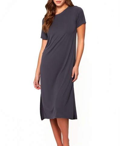 Women's Lilliana Modal Lounge Dress Gray $38.28 Lingerie