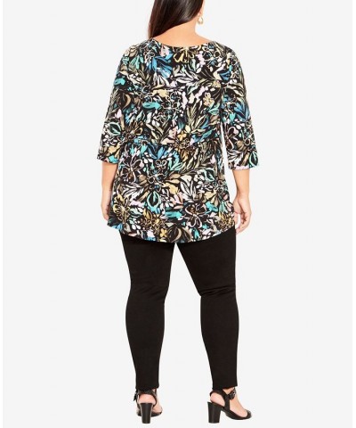 Plus Size Luella Short Sleeve Top Painted Floral $33.04 Tops