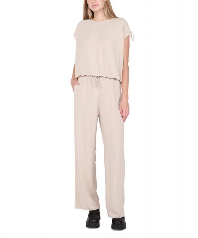 Women's High-Rise Drawstring Wide-Leg Pants Soft Clay $12.82 Pants