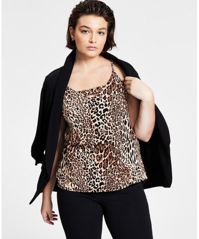 Zip Back Cheetah-Printed Camisole Regular & Petite Cheetah $11.84 Tops