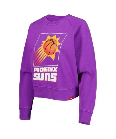 Women's Purple Phoenix Suns Hardwood Classics Ashlyn Raglan Pullover Sweatshirt Purple $42.39 Sweatshirts