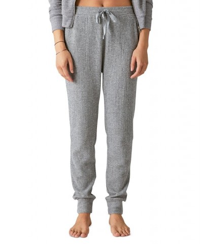 Cloud Jersey Waffle Knit Jogger Pants Gray $24.17 Pants