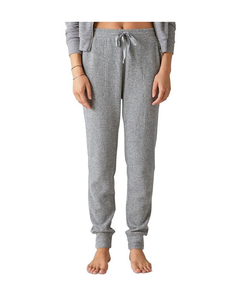 Cloud Jersey Waffle Knit Jogger Pants Gray $24.17 Pants