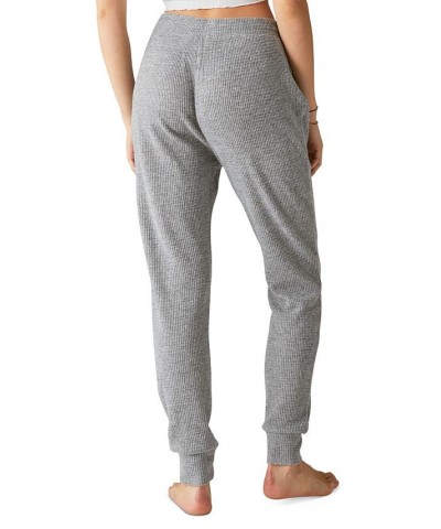 Cloud Jersey Waffle Knit Jogger Pants Gray $24.17 Pants