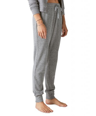 Cloud Jersey Waffle Knit Jogger Pants Gray $24.17 Pants