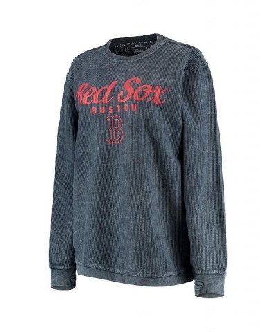 Women's Navy Boston Red Sox Comfy Cord Pullover Sweatshirt Navy $43.20 Sweatshirts