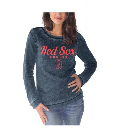 Women's Navy Boston Red Sox Comfy Cord Pullover Sweatshirt Navy $43.20 Sweatshirts