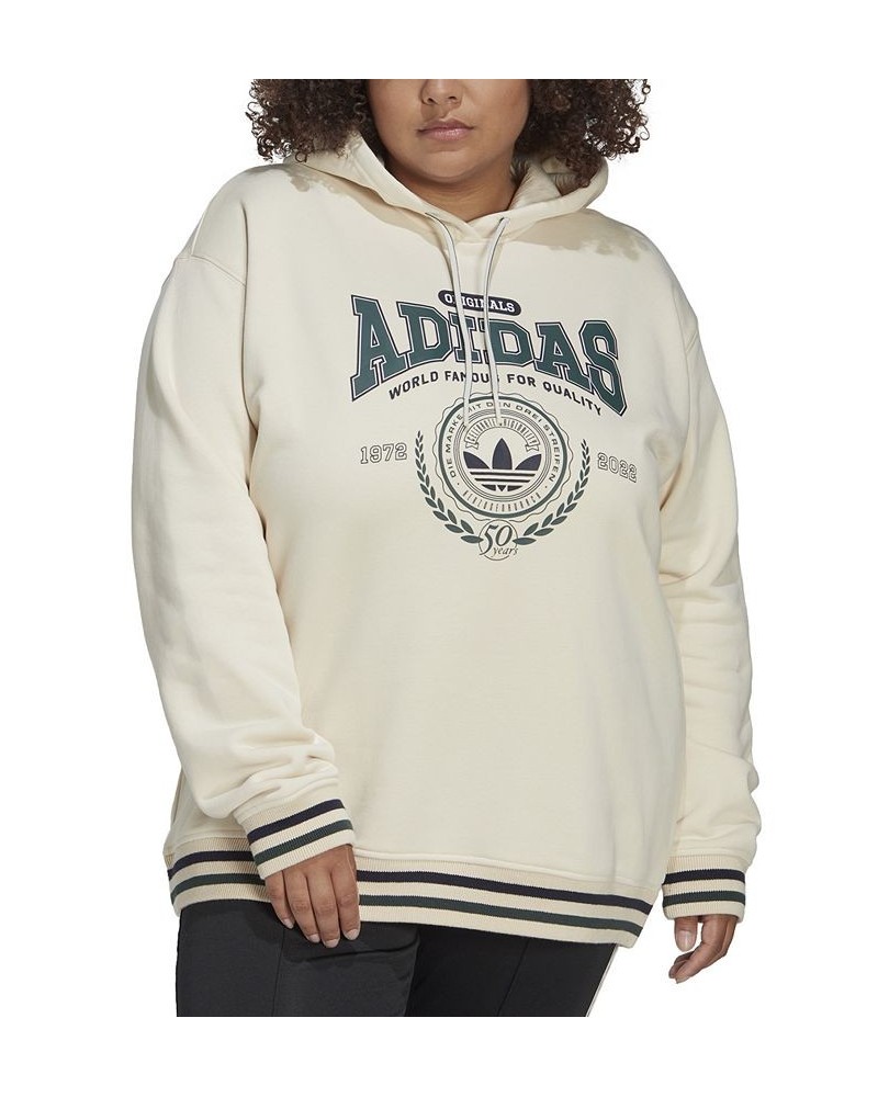 Plus Size Class of '72 Logo Hoodie White $32.00 Sweatshirts