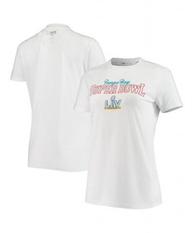 Women's White Super Bowl Lv Tampa Bay Tri-Blend T-Shirt White $24.50 Tops