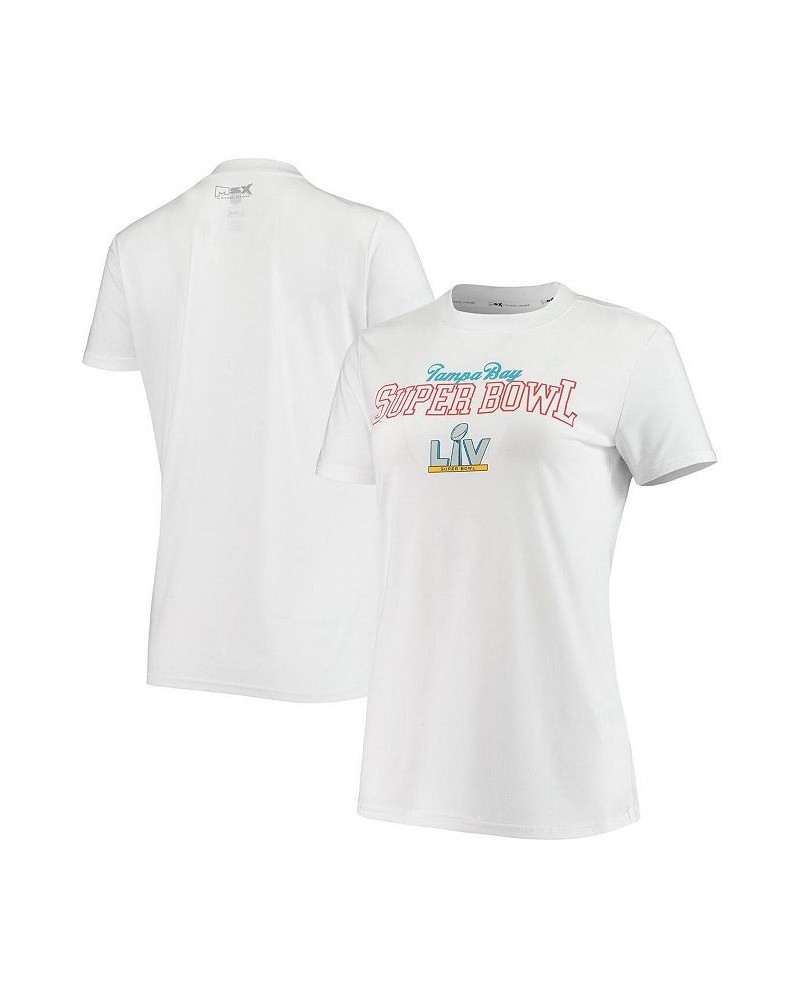 Women's White Super Bowl Lv Tampa Bay Tri-Blend T-Shirt White $24.50 Tops