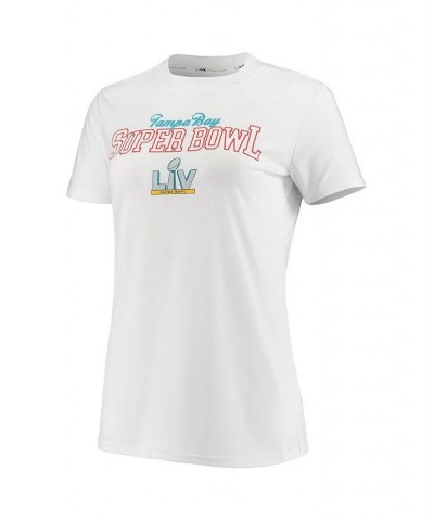 Women's White Super Bowl Lv Tampa Bay Tri-Blend T-Shirt White $24.50 Tops