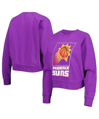 Women's Purple Phoenix Suns Hardwood Classics Ashlyn Raglan Pullover Sweatshirt Purple $42.39 Sweatshirts