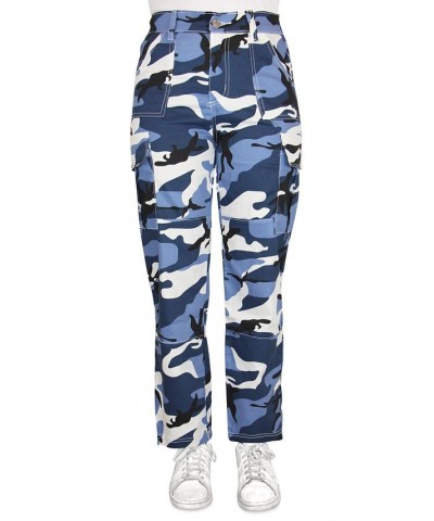 Juniors' Camouflage-Print Cargo Pants Multi $18.60 Pants