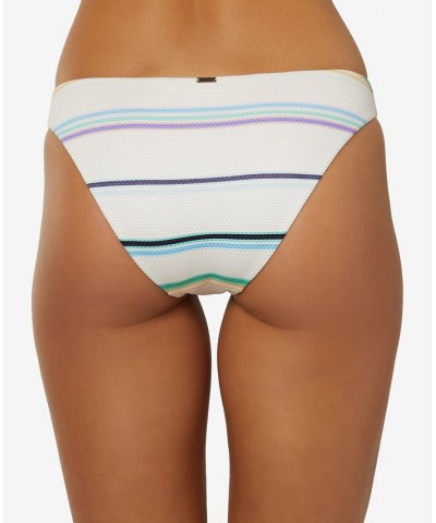 O'Neil Juniors' Lowtide Rockley Striped Bikini Bottoms Vanilla $15.81 Swimsuits