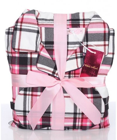 Plus Size 3-Piece Pajama Set Pink Plaid $26.00 Sleepwear