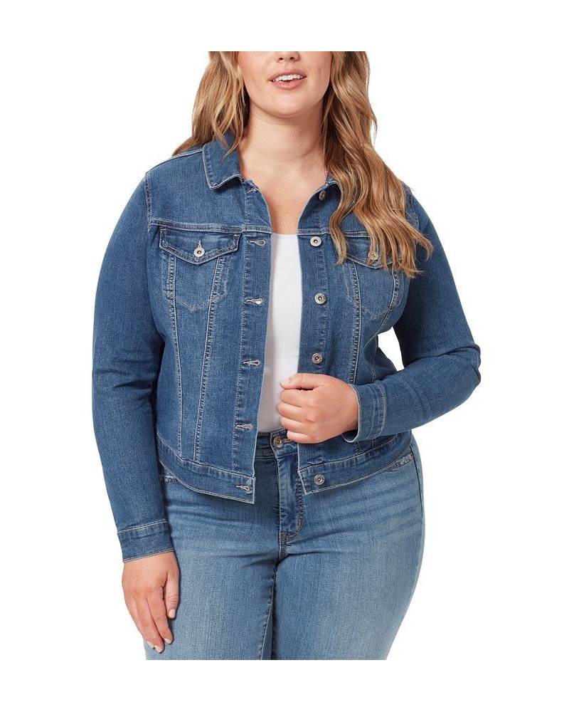 Trendy Plus Size Pixie Long Sleeve Denim Jacket Mercer $23.39 Jackets