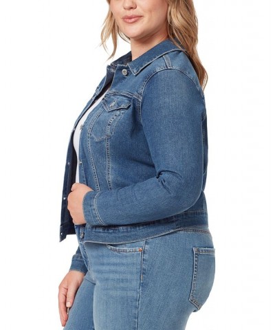 Trendy Plus Size Pixie Long Sleeve Denim Jacket Mercer $23.39 Jackets