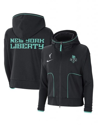 Women's Black New York Liberty Full-Zip Knit Jacket Black $35.20 Jackets