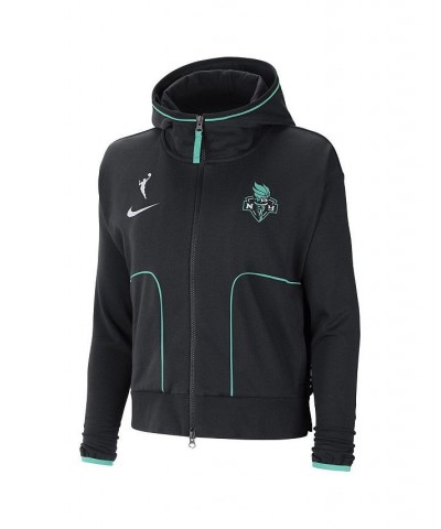 Women's Black New York Liberty Full-Zip Knit Jacket Black $35.20 Jackets