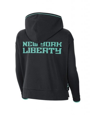 Women's Black New York Liberty Full-Zip Knit Jacket Black $35.20 Jackets