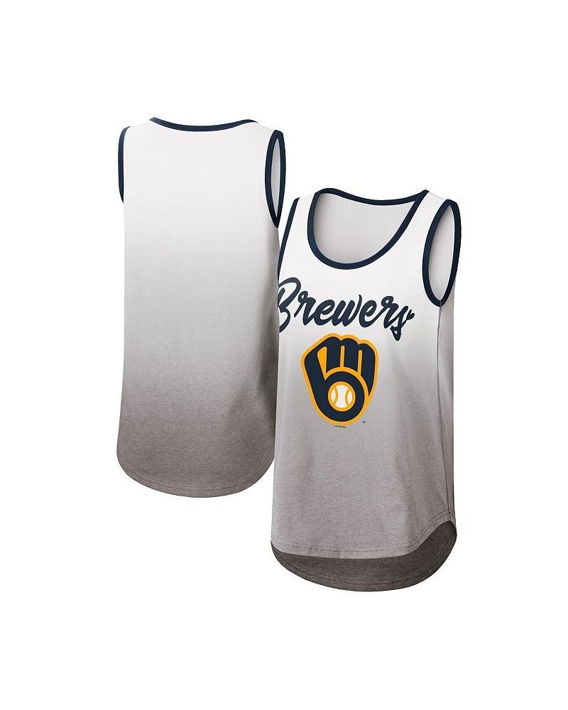 Women's White Milwaukee Brewers Logo Opening Day Tank Top White $25.84 Tops