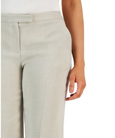 Pebble Crepe Straight Leg Trousers Summer Straw $41.83 Pants