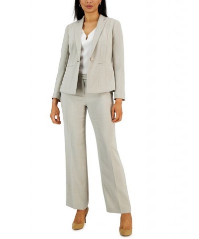 Pebble Crepe Straight Leg Trousers Summer Straw $41.83 Pants