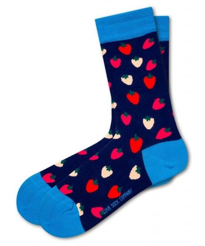 Women's Super Soft Organic Cotton Novelty Socks Navy $12.72 Socks