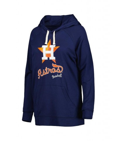 Women's Navy Houston Astros Pre-Game Raglan Pullover Hoodie Navy $34.40 Sweatshirts